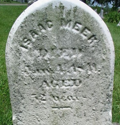 Isaac Meek tombstone